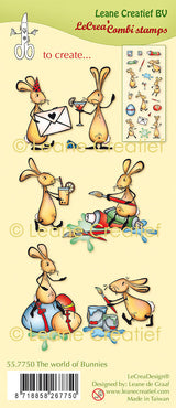 LeCreaDesign Combi Clear Stamp The World Of Bunnies