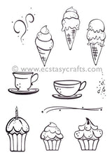 LeCrea Clear Stamp - Tea Time