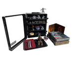 Aluminum Miniatures Display Case with 5 Magnetic Trays