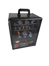 Aluminum Miniatures Display Case with 5 Magnetic Trays