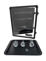 Aluminum Miniatures Display Case with 5 Magnetic Trays