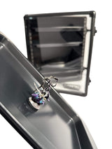 Aluminum Miniatures Display Case with 5 Magnetic Trays