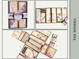 CrafTreat Scrapbook Blanks - FlipFlap Gatefold - Black & Kraft Color