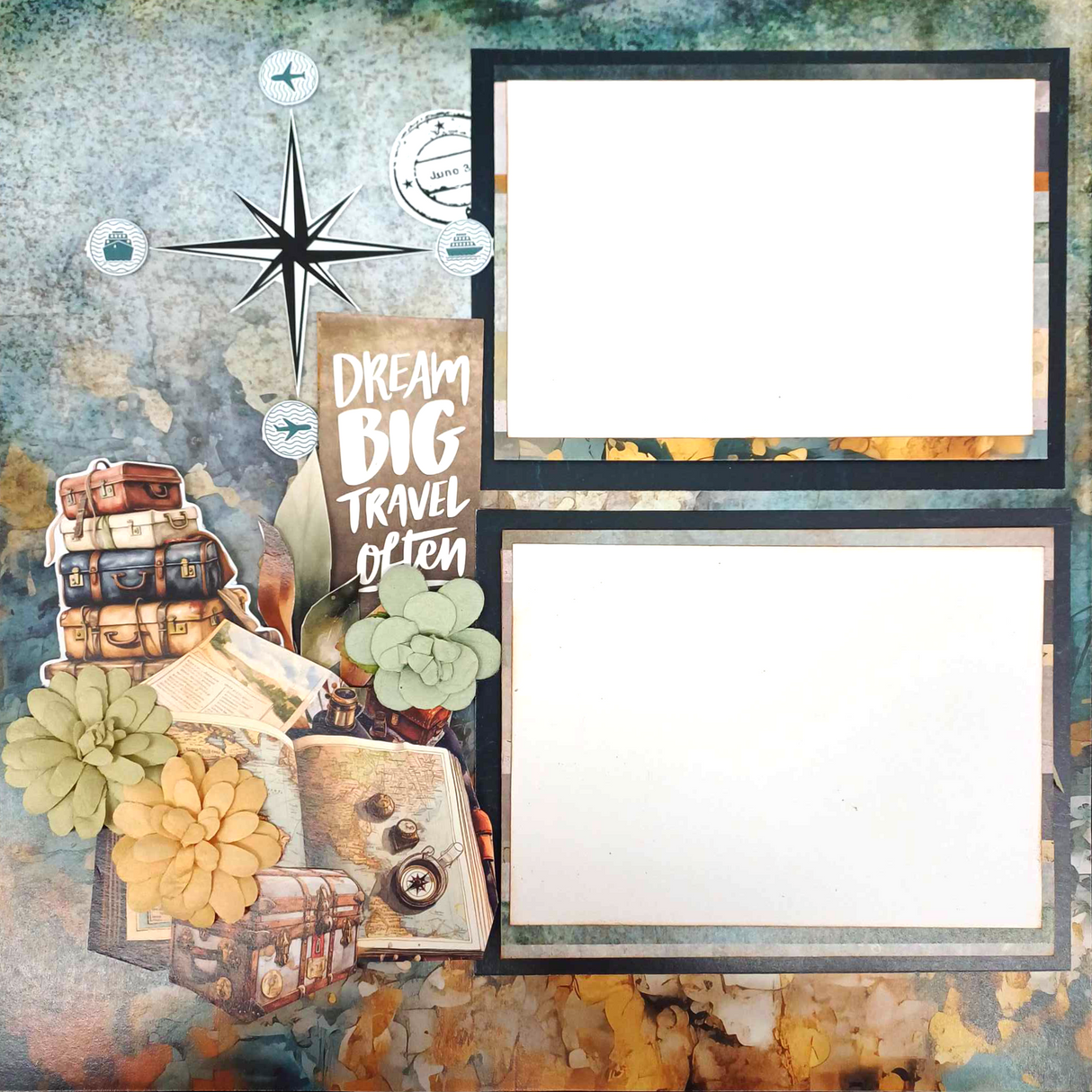 3Quarter Designs Adventures Return 12x12 Design Paper & Diecuts Set