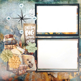 3Quarter Designs Adventures Return 12x12 Design Paper & Diecuts Set