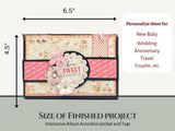 CrafTreat Scrapbook Blank Precut Album Base - Expanding Folio - White
