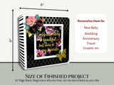 CrafTreat Scrapbook Blank Precut Album Base - Basic 6x6 - White and Ivory