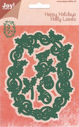 Joy Crafts Cut - Embos die - Holly Leaves oval