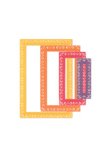 Sizzix Framelits Die Set 9PK Fanciful Framelits Renee Deco Rectangles by Stacey