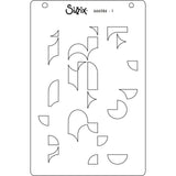 Sizzix A6 Layered Stencils 4PK Cosmopolitan, Around the Block by Stacey Park