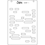 Sizzix A6 Layered Stencils 4PK Cosmopolitan, Downtown by Stacey Park