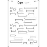Sizzix A6 Layered Stencils 4PK Cosmopolitan, Downtown by Stacey Park