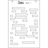 Sizzix A6 Layered Stencils 4PK Cosmopolitan, Downtown by Stacey Park