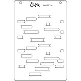Sizzix A6 Layered Stencils 4PK Cosmopolitan, Downtown by Stacey Park