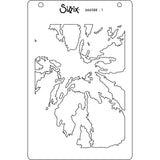 Sizzix A6 Layered Stencils 4PK Cosmopolitan, Floral Impressions by Stacey Park