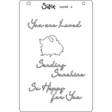 Sizzix A6 Layered Stencils 4PK Cosmopolitan, Floral Impressions by Stacey Park