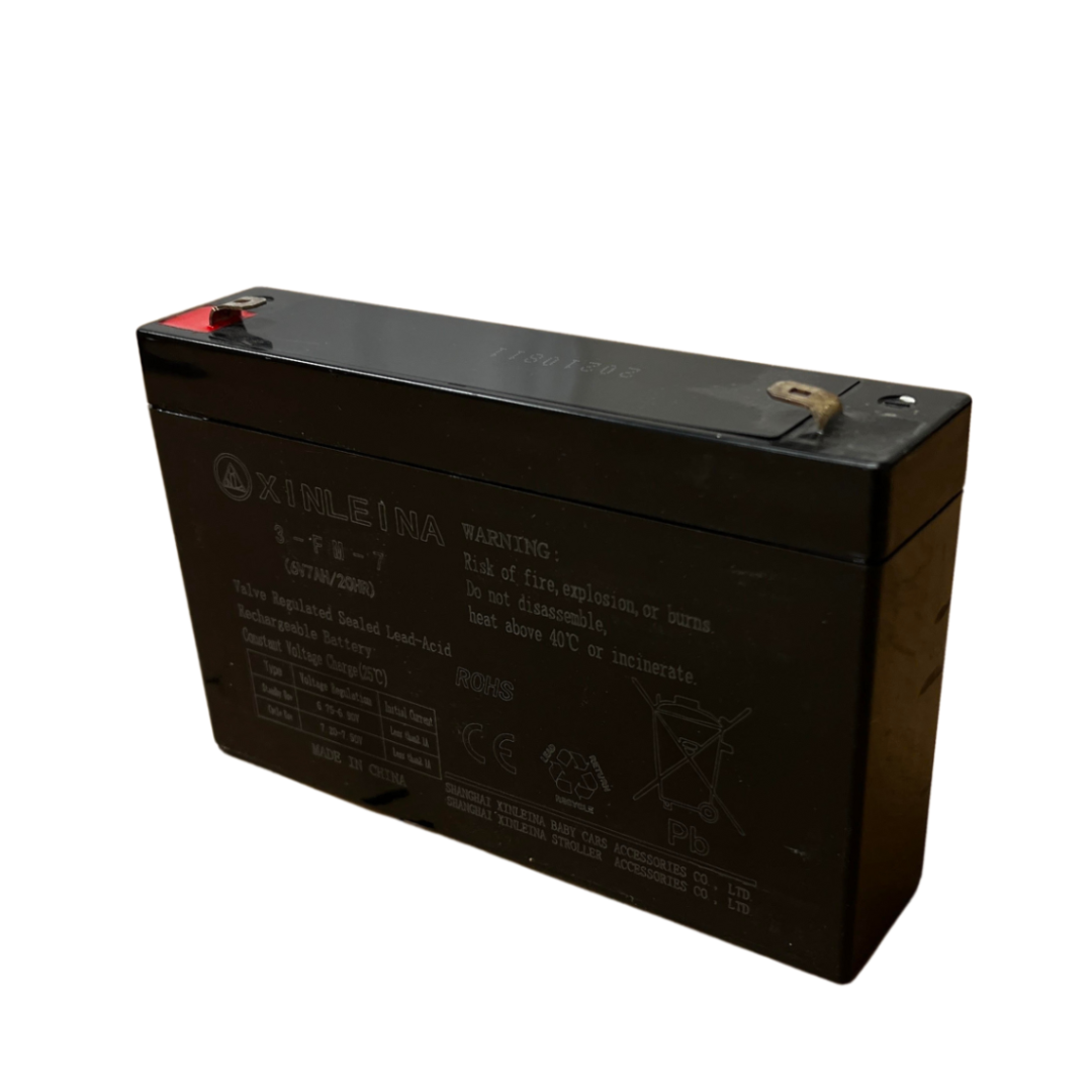 Batterie de remplacement 6V 7AMP pour voitures à pédales