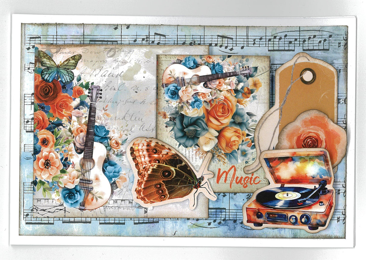 3Quarter Designs Cerulean Score 6x4 Card Pack