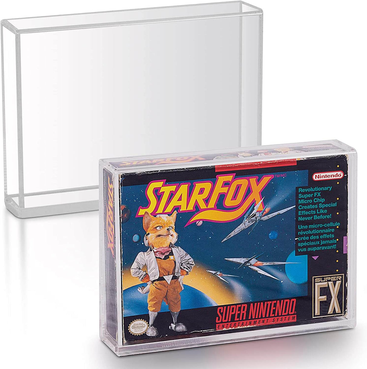 Acrylic Display Protector for SNES Games and N64 Game Box - Pack of 2