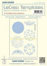 Stencil Circle Variations, Size Stencil 150x210mm, Ø 65mm