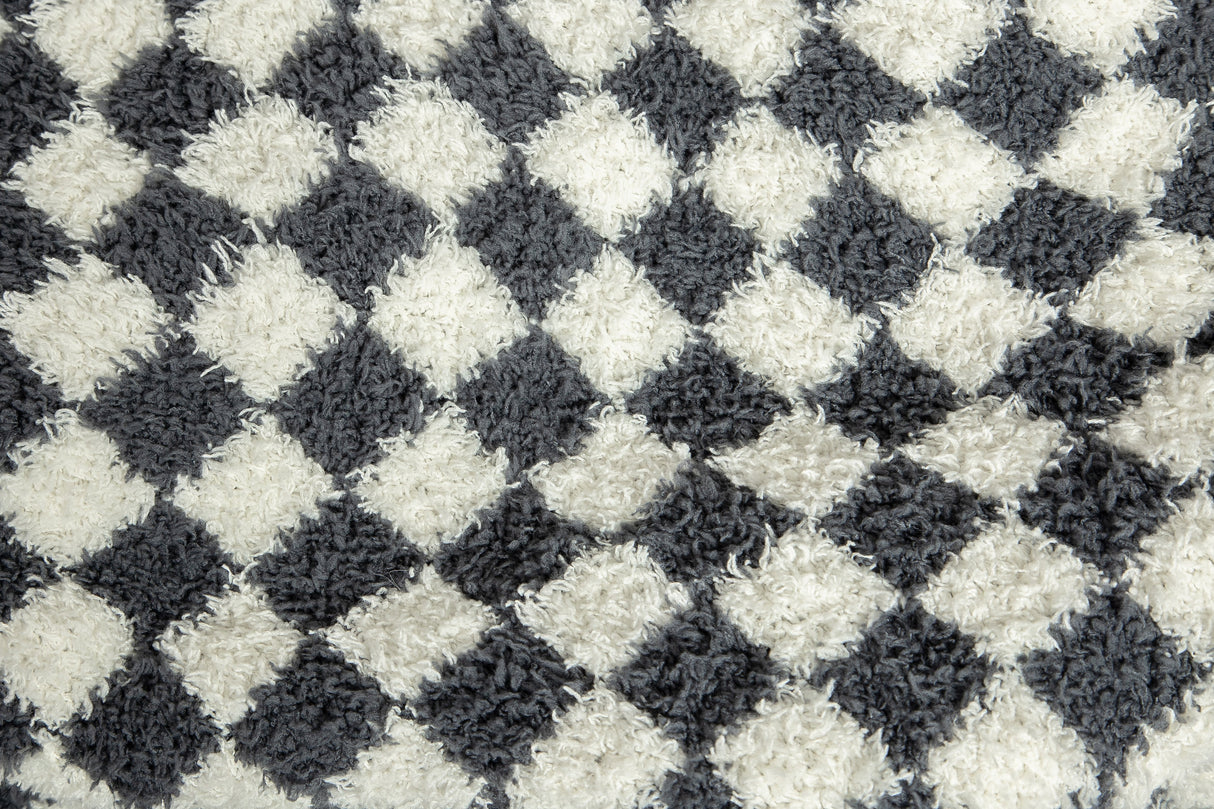Turbulence & Baby's Breath Check Print Extended Throw