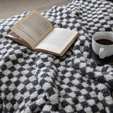 Turbulence & Baby's Breath Check Print Extended Throw
