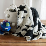 Tap Shoe & Baby's Breath Cow Print Extended Throw