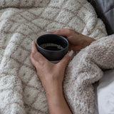Rainy Day & Baby's Breath Diamond Point 2.0 with Tassels Print Extended Throw