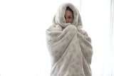 Hushed Violet & Baby's Breath Daisy Print Extended Throw