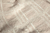Blushing Beige & White Plaid Print Extended Throw