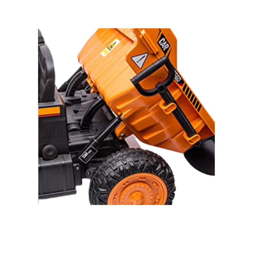 Kids Construction Dump Truck: 12V 2-Seater Ride-On Truck with Fun Automatic Dumping Gear