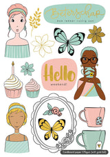 Karin Joan Die Cut Block Missees Collection 148x210mm 20 SH nr.03