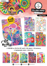 ABM Collage Paper Funky Florals Art By Marlene 210x294x8mm 20 Sheets