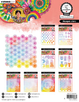 ABM Mask Hexagon Stars Art By Marlene 1 PC