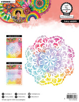 ABM Mask Lacy Mandala Art By Marlene 203x203x1mm 1 Piece