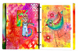 ABM Cling Rubber Stamp Artist Diary Art By Marlene 9 PC