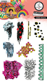 ABM Clear Stamp Lovely Textures Art by Marlene 9 Pieces