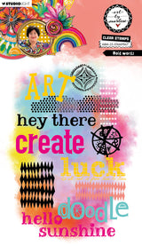 ABM Clear Stamp Bold Words Art By Marlene 12 Pieces