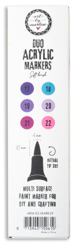ABM Duo Acrylic Markers Purples Essentials 3 PC