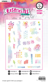 ABM Cling Stamp Exclusive Textures Essentials 153x265x5mm 29 PC nr.47