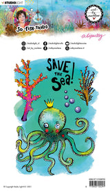 ABM Clear Stamp Octopussy So-Fish-Ticated 148x210mm nr.9