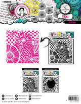 ABM Mask Basic Borders Signature Collection 203.2x203.2x1mm 1 PC nr.183