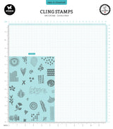 ABM Cling Stamp Journaling Deco Signature Collection 29 PC