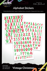 Arden Creative Studio Vintage Christmas Alphabet Stickers