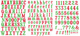 Arden Creative Studio Vintage Christmas Alphabet Stickers