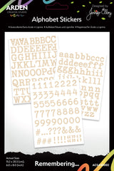 Arden Creative Studio Remembering... Alphabet Stickers