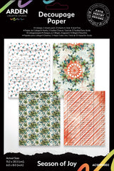 Arden Creative Studio Season of Joy 6in x 8in Decoupage Paper