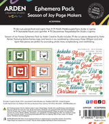 Arden Creative Studio Season of Joy Page Makers Ephemera Pack