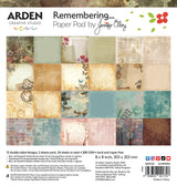Arden Creative Studio Remembering... 8in x 8in Paper Pad