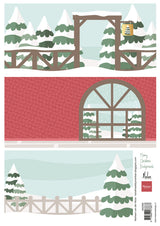 Marianne Design A4 Cutting Sheet - Merry Christmas Backgrounds by Marleen